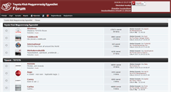 Desktop Screenshot of forum.toyotaclub.hu